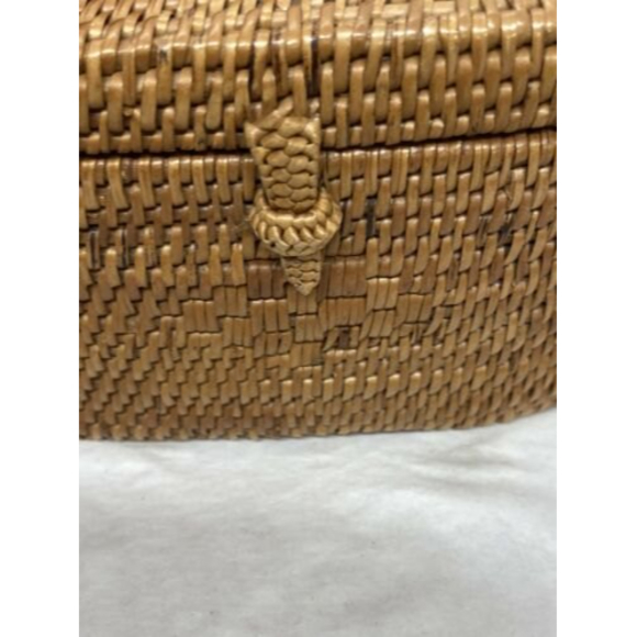 COPY - Two Cranes New Oval Vintage Straw Cross Body  Purse Handbag NWOT - Picture 8 of 12